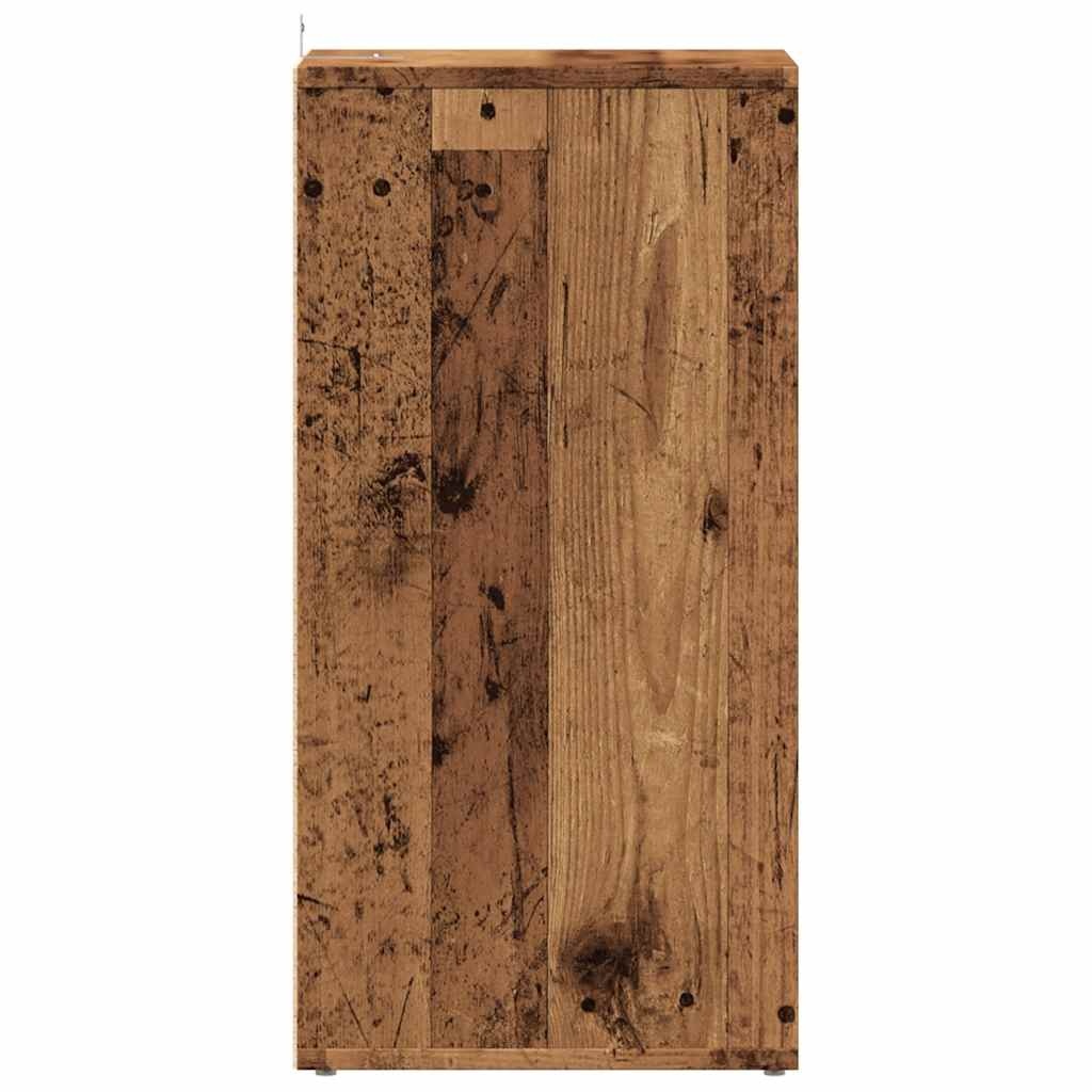 VidaXL Schoenenkast 32x35x70 cm bewerkt hout oud houtkleurig