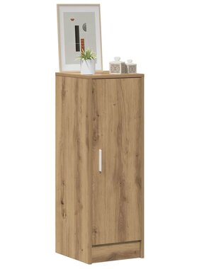 VidaXL Schoenenkast 32x35x92 cm bewerkt hout artisanaal eikenkleur