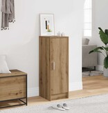VidaXL Schoenenkast 32x35x92 cm bewerkt hout artisanaal eikenkleur
