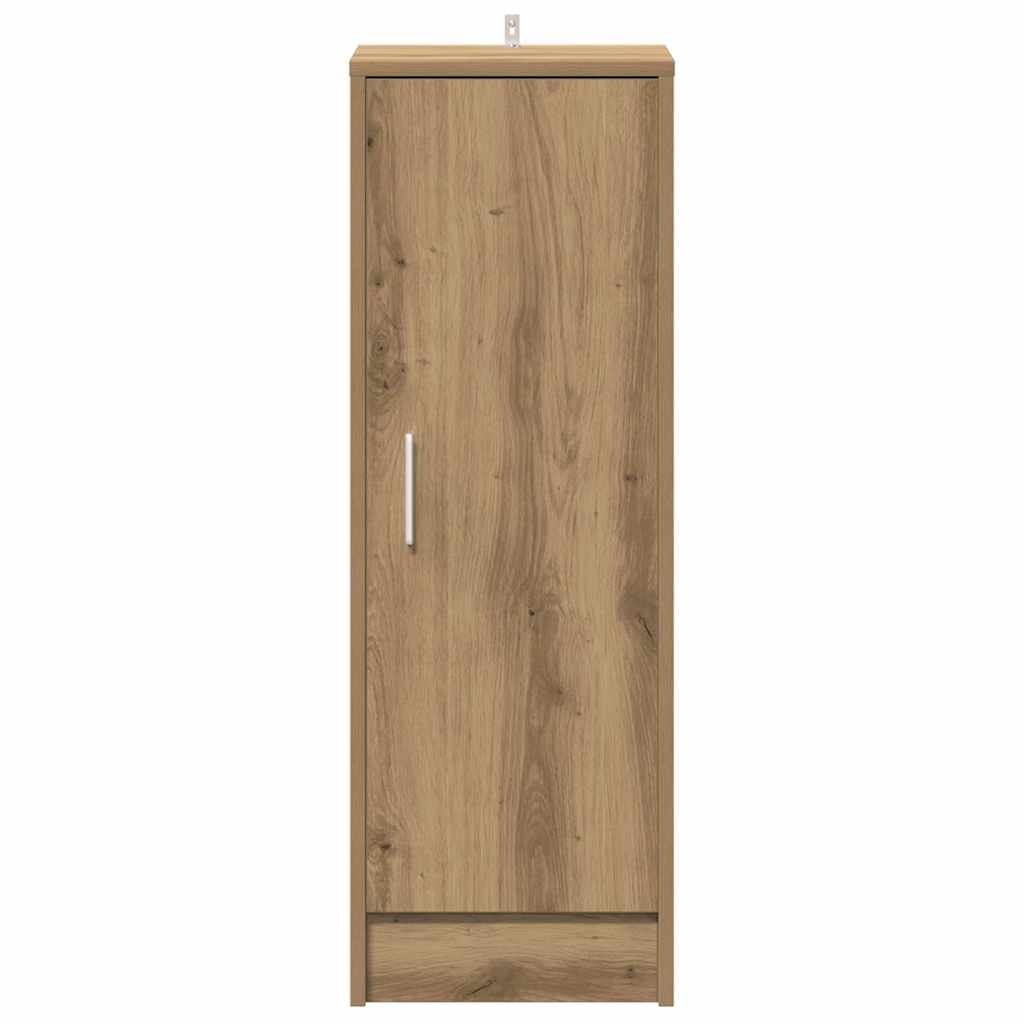 VidaXL Schoenenkast 32x35x92 cm bewerkt hout artisanaal eikenkleur