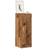 VidaXL Schoenenkast 32x35x92 cm bewerkt hout oud houtkleurig