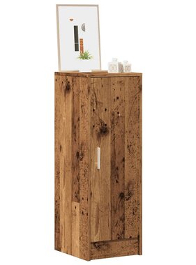 VidaXL Schoenenkast 32x35x92 cm bewerkt hout oud houtkleurig