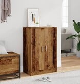 VidaXL Schoenenkast 60x35x92 cm bewerkt hout oud houtkleurig