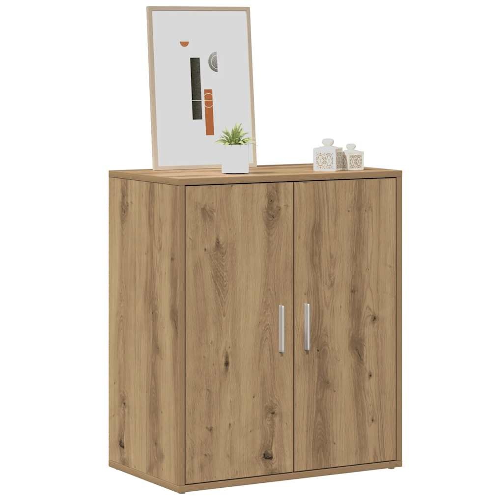 VidaXL Schoenenkast 60x35x70 cm bewerkt hout artisanaal eikenkleur