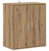 VidaXL Schoenenkast 60x35x70 cm bewerkt hout artisanaal eikenkleur