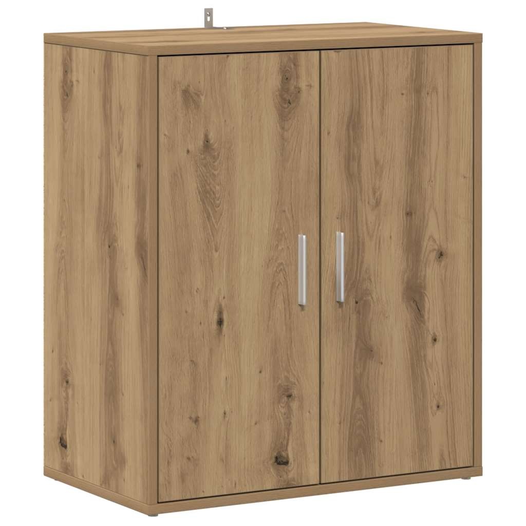 VidaXL Schoenenkast 60x35x70 cm bewerkt hout artisanaal eikenkleur