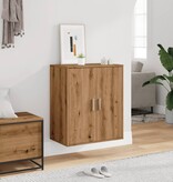 VidaXL Schoenenkast 60x35x70 cm bewerkt hout artisanaal eikenkleur