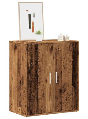 VidaXL Schoenenkast 60x35x70 cm bewerkt hout oud houtkleurig