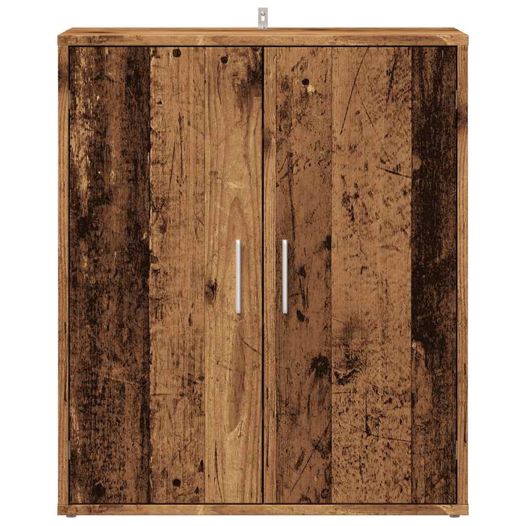 VidaXL Schoenenkast 60x35x70 cm bewerkt hout oud houtkleurig