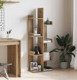 VidaXL Boekenkast 48x25,5x140 cm bewerkt hout artisanaal eikenkleurig