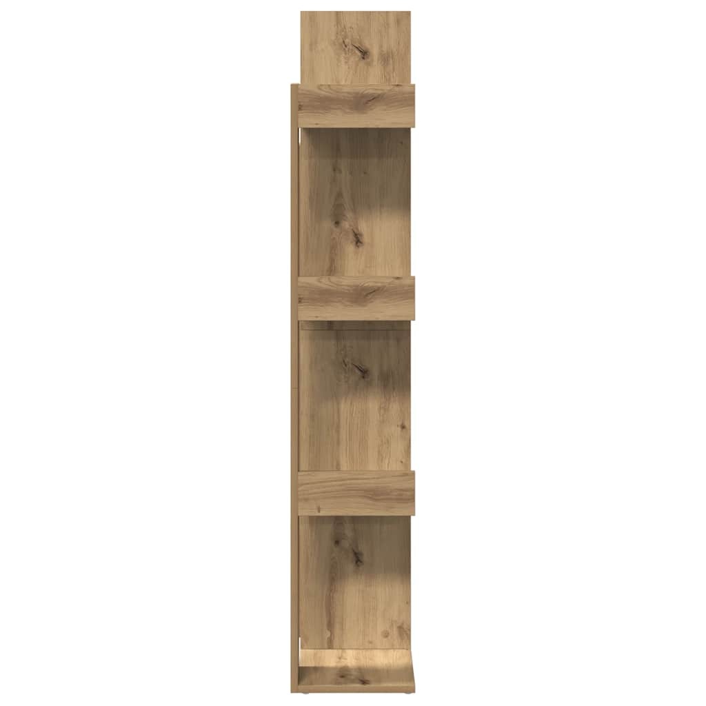 VidaXL Boekenkast 48x25,5x140 cm bewerkt hout artisanaal eikenkleurig