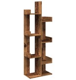 VidaXL Boekenkast 48x25,5x140 cm bewerkt hout oud houtkleurig