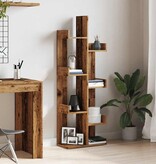 VidaXL Boekenkast 48x25,5x140 cm bewerkt hout oud houtkleurig
