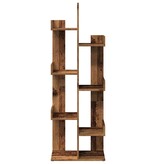 VidaXL Boekenkast 48x25,5x140 cm bewerkt hout oud houtkleurig