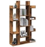 VidaXL Boekenkast 86x25,5x140 cm bewerkt hout oud houtkleurig