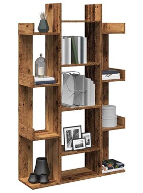 VidaXL Boekenkast 86x25,5x140 cm bewerkt hout oud houtkleurig