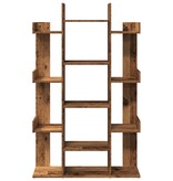VidaXL Boekenkast 86x25,5x140 cm bewerkt hout oud houtkleurig