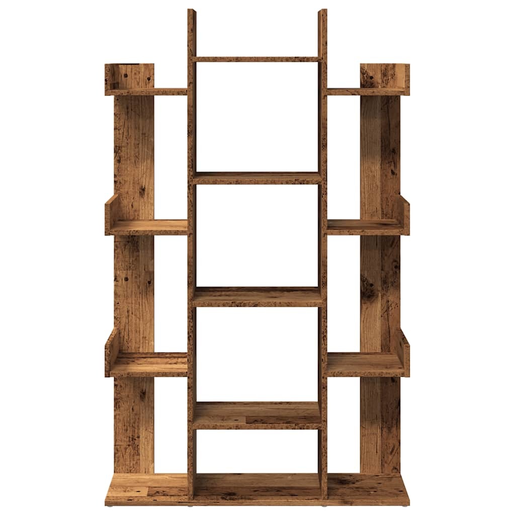 VidaXL Boekenkast 86x25,5x140 cm bewerkt hout oud houtkleurig