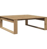 VidaXL Salontafel 100x100x35 cm bewerkt hout artisanaal eikenkleurig
