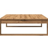VidaXL Salontafel 100x100x35 cm bewerkt hout artisanaal eikenkleurig