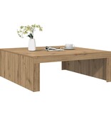 VidaXL Salontafel 100x100x35 cm bewerkt hout artisanaal eikenkleurig