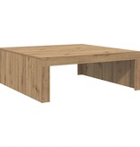 VidaXL Salontafel 100x100x35 cm bewerkt hout artisanaal eikenkleurig