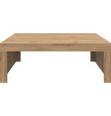 VidaXL Salontafel 100x100x35 cm bewerkt hout artisanaal eikenkleurig