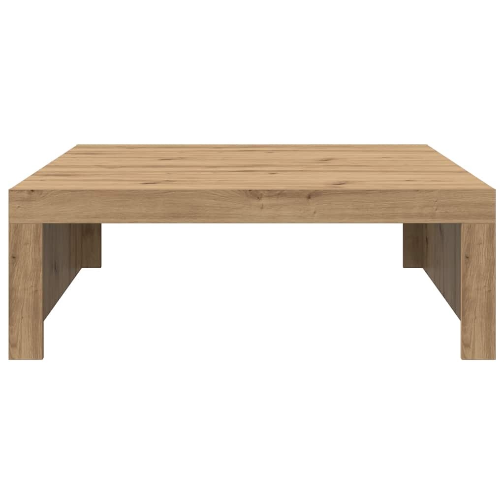 VidaXL Salontafel 100x100x35 cm bewerkt hout artisanaal eikenkleurig