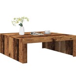 VidaXL Salontafel 100x100x35 cm bewerkt hout oude houtkleurig