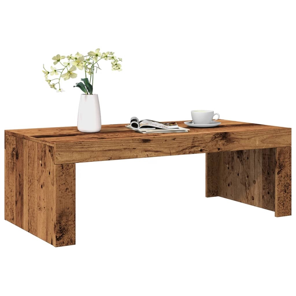 VidaXL Salontafel 102x50x35 cm bewerkt hout oude houtkleurig