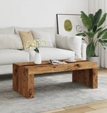 VidaXL Salontafel 102x50x35 cm bewerkt hout oude houtkleurig