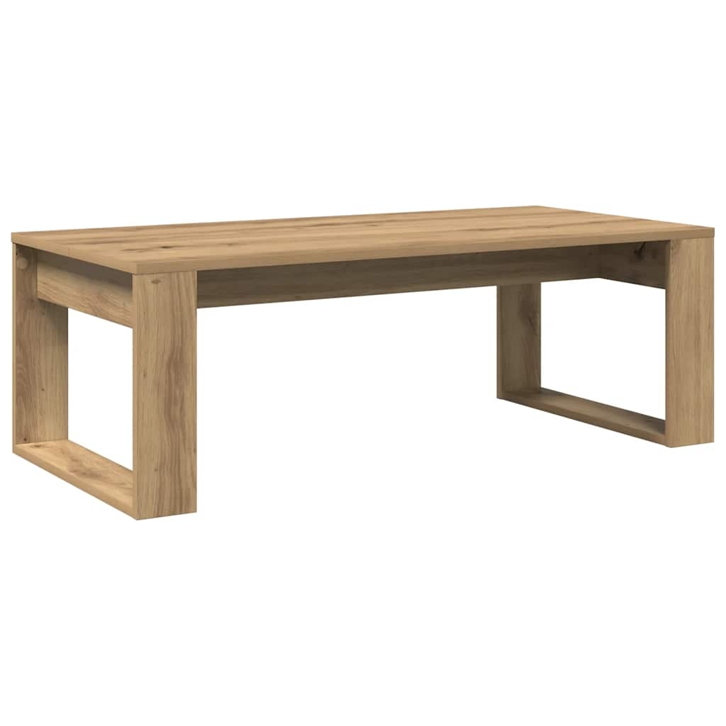 VidaXL Salontafel 102x50x35 cm bewerkt hout artisanaal eikenkleurig