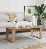 VidaXL Salontafel 102x50x35 cm bewerkt hout artisanaal eikenkleurig