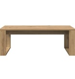 VidaXL Salontafel 102x50x35 cm bewerkt hout artisanaal eikenkleurig