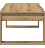 VidaXL Salontafel 102x50x35 cm bewerkt hout artisanaal eikenkleurig