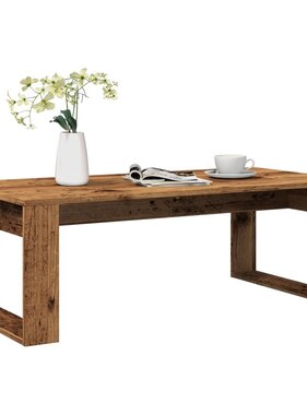 VidaXL Salontafel 102x50x35 cm bewerkt hout oude houtkleurig