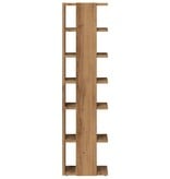 VidaXL Schoenenkast 28x27x102 cm bewerkt hout artisanaal eikenkleurig