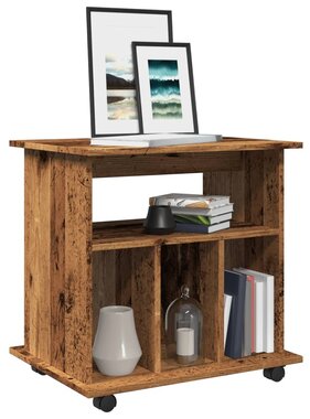 VidaXL Rolkast 60x45x60 cm bewerkt hout oud houtkleurig