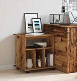 VidaXL Rolkast 60x45x60 cm bewerkt hout oud houtkleurig