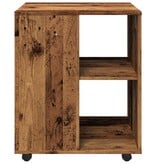 VidaXL Rolkast 60x53x72 cm bewerkt hout oud houtkleurig