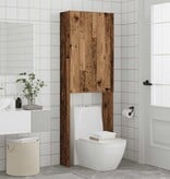 VidaXL Wasmachinekast 64x25,5x190 cm oud houtkleurig