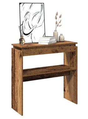 VidaXL Wandtafel 80x30x102 cm bewerkt hout oud houtkleurig