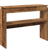 VidaXL Wandtafel 80x30x102 cm bewerkt hout oud houtkleurig