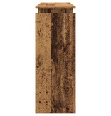 VidaXL Wandtafel 80x30x102 cm bewerkt hout oud houtkleurig