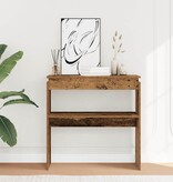 VidaXL Wandtafel 80x30x80 cm bewerkt hout oud houtkleurig