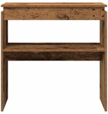 VidaXL Wandtafel 80x30x80 cm bewerkt hout oud houtkleurig