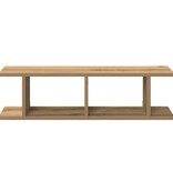 VidaXL Wandschappen 2 st 75x18x20cm bewerkt hout artisanaal eikenkleur