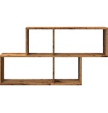 VidaXL Wandschap 100x18x53 cm bewerkt hout oud houtkleurig