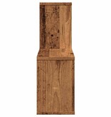 VidaXL Wandschap 100x18x53 cm bewerkt hout oud houtkleurig
