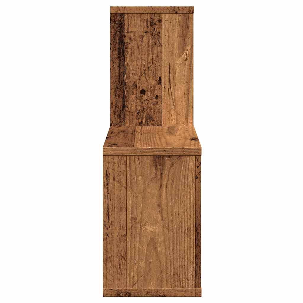 VidaXL Wandschap 100x18x53 cm bewerkt hout oud houtkleurig